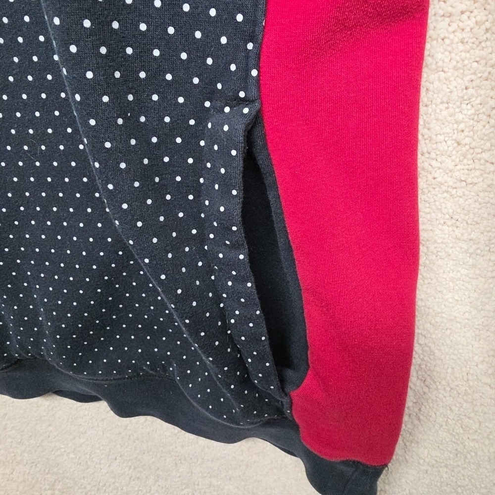 Jordan Polka Dot Pullover Hoodie Black Red White Men's Long Sleeve Sports Size M - Picture 6 of 12